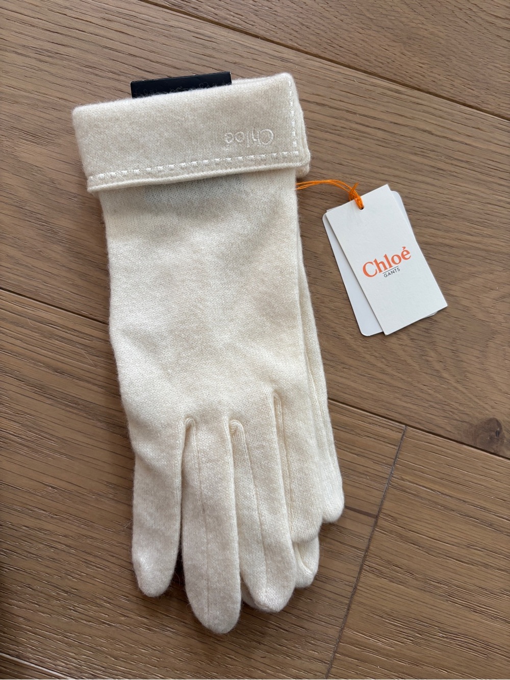 Authentic Chloe cashmere wool blend gloves purchased in Japan